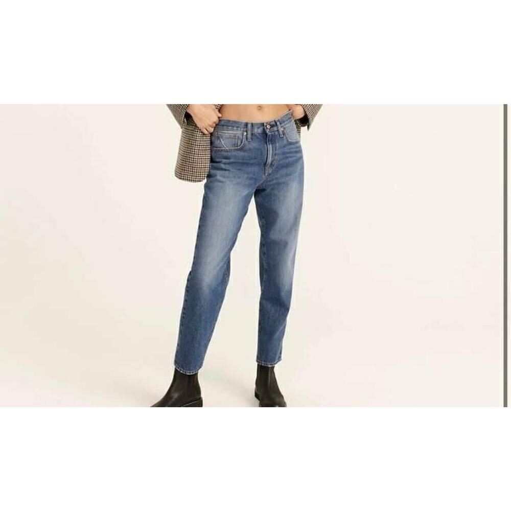 J.CREW Slouchy Boyfriend Jean in Bright Indigo Wash Size‎ 34 #BA643